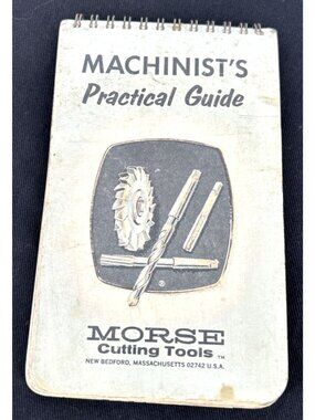 Machinist's Practical Guide 1968 Small Flip Booklet Morse Twist Drill Vintage